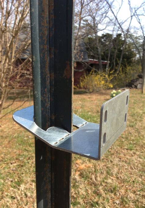 metal t post sign bracket|t post clips lowe's.